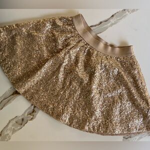 Gap Kids gold sequin skirt Size M